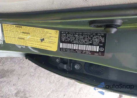 2005 Lexus Es 330 from USA, damaged, VIN JTHBA30G355133851